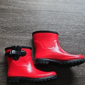 Red Women's Rain Boots